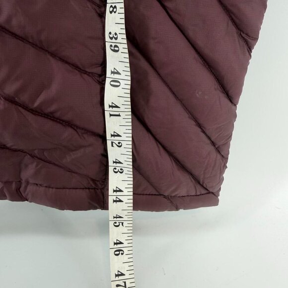 NWT LL Bean Ultralight 850 Down Coat Long Dark Plum Size L - Picture 5 of 7